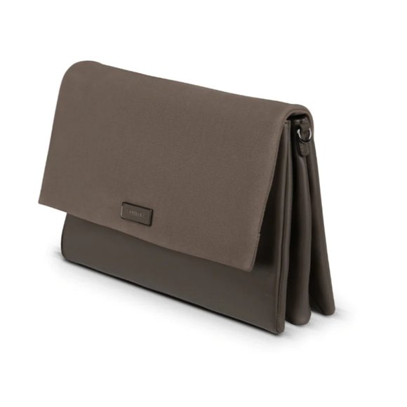 LAMBERT | The Victoria - 3-In-1 Metro Vegan Microsuede Handbag | Brown - Picture 2 of 14